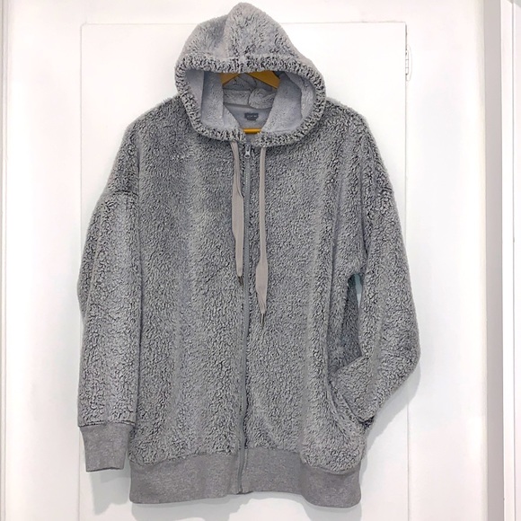 aerie oversized sherpa hoodie